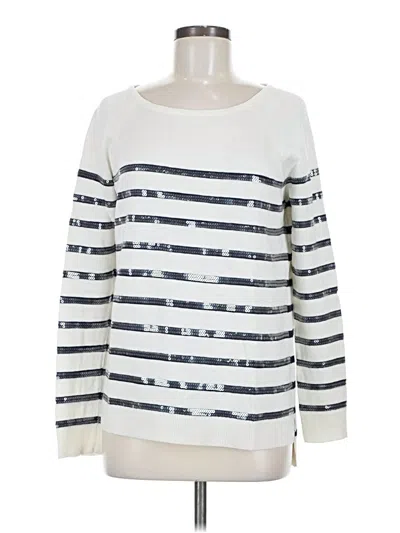 Pre-owned Ann Taylor Pullover Sweater In White