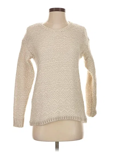 Pre-owned Ann Taylor Pullover Sweater In White