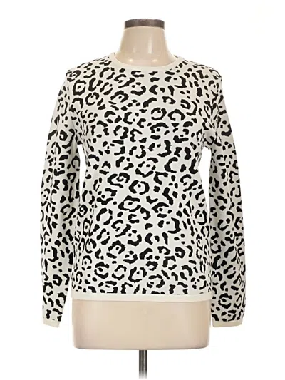 Pre-owned Ann Taylor Pullover Sweater In White
