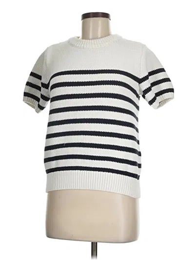 Pre-owned Ann Taylor Pullover Sweater In White