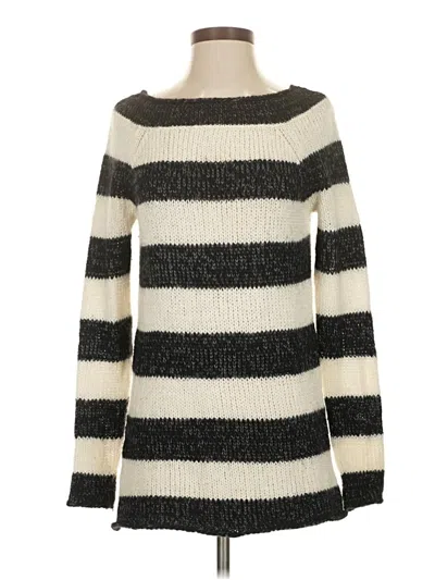 Pre-owned Ann Taylor Pullover Sweater In White