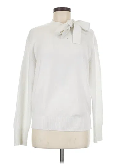 Pre-owned Ann Taylor Pullover Sweater In White