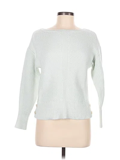 Pre-owned Ann Taylor Pullover Sweater In White