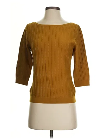 Pre-owned Ann Taylor Pullover Sweater In Yellow