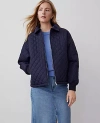 Ann Taylor Quilted Bomber Jacket In Night Sky