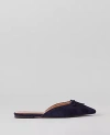 Ann Taylor Quilted Suede Slides In Night Sky