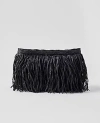 Ann Taylor Raffia Fringe Clutch