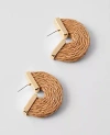 Ann Taylor Raffia Hoop Earrings