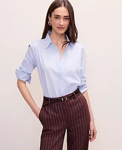 Ann Taylor Relaxed Perfect Shirt In Blue