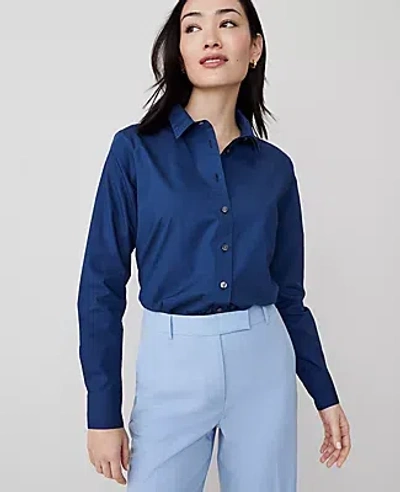 Ann Taylor Relaxed Perfect Shirt In Calm Shores