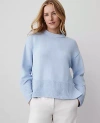 Ann Taylor Relaxed Sweater In Pristine Blue