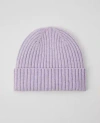 Ann Taylor Ribbed Beanie In Purple Lilac