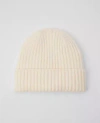 Ann Taylor Ribbed Beanie In Winter White
