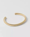 Ann Taylor Rope Metal Cuff Bracelet In Gold