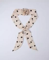 Ann Taylor Rosette Scarf In White
