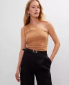 Ann Taylor Petite Ruched One Shoulder Top