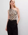 Ann Taylor Ruched One Shoulder Top