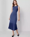 Ann Taylor Ruffle Hem Midi Dress