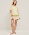 Ann Taylor Ruffled Pajama Set In Yellow Buttercream