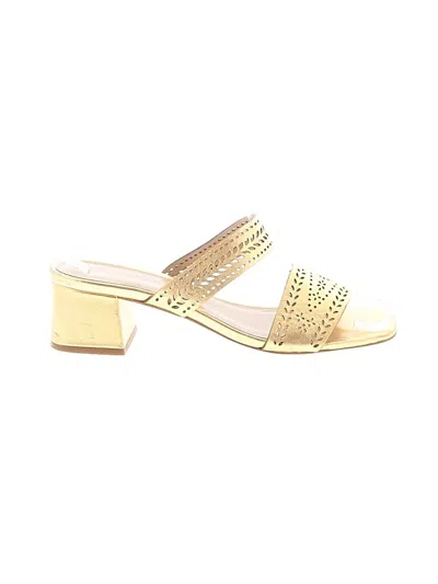 Pre-owned Ann Taylor Sandals In Gold