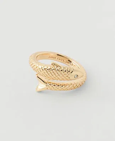 Ann Taylor Sardine Wrap Ring In Gold