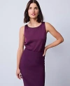 Ann Taylor Satin Tank Top In Purple