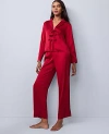 Ann Taylor Satin Tie Front Pajama Set