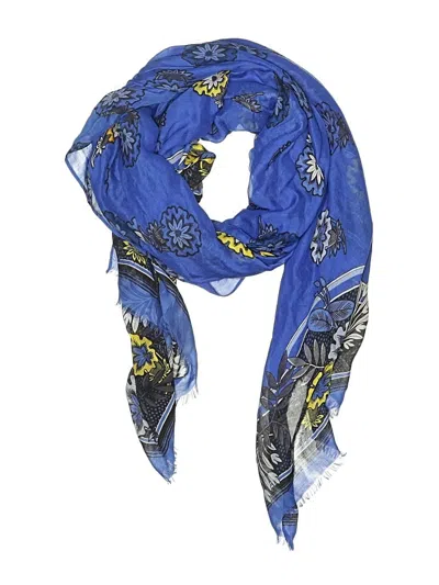 Pre-owned Ann Taylor Scarf In Blue