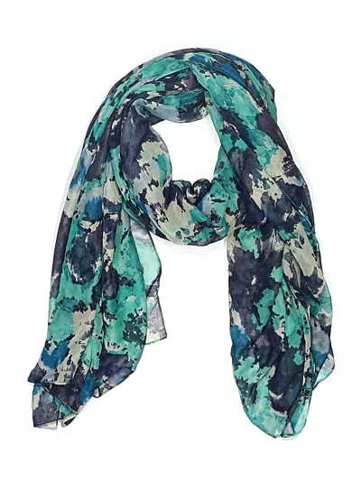 Pre-owned Ann Taylor Scarf In Blue