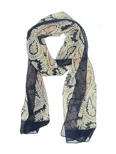 Pre-owned Ann Taylor Scarf In Blue