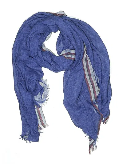 Pre-owned Ann Taylor Scarf In Blue