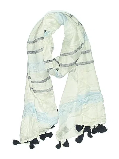 Pre-owned Ann Taylor Scarf In White