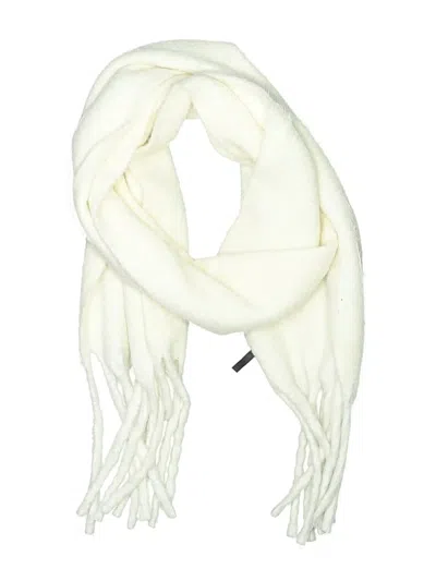 Pre-owned Ann Taylor Scarf In White