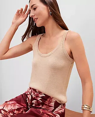 Ann Taylor Scoop Neck Sweater Tank Top