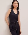 Ann Taylor Scoop Neck Tank Top In Black
