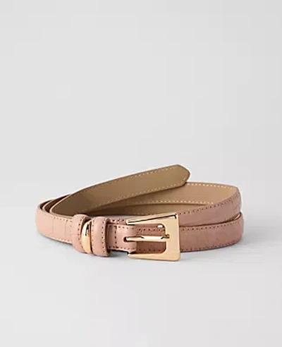 Ann Taylor Sculpted Buckle Belt In Sand