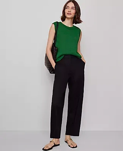 Ann Taylor Seamed Barrel Pant In Black