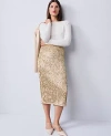 Ann Taylor Sequin Column Midi Skirt In Multi