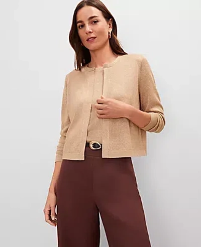 ANN TAYLOR SHIMMER OPEN CARDIGAN
