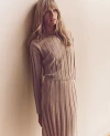 Ann Taylor Shimmer Ribbed Sweater In Toasted Oat