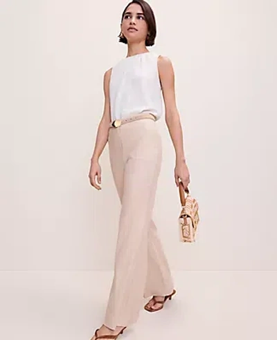 Ann Taylor Shirred Tank Top In White