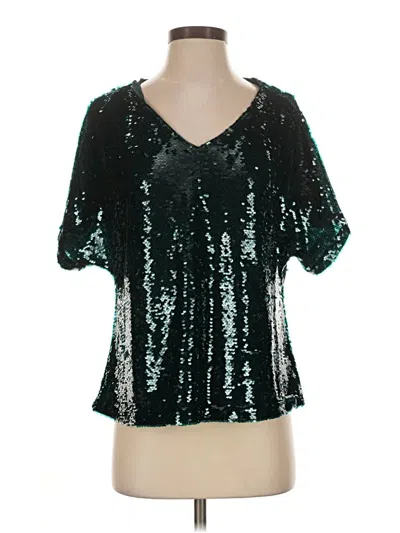 Ann Taylor Short Sleeve Blouse In Green