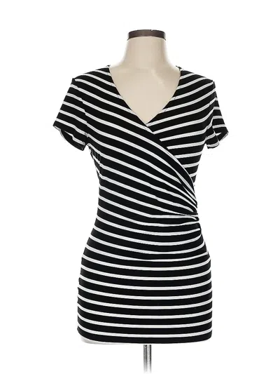 Pre-owned Ann Taylor Short Sleeve T-shirt In Black