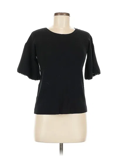 Pre-owned Ann Taylor Short Sleeve T-shirt In Black