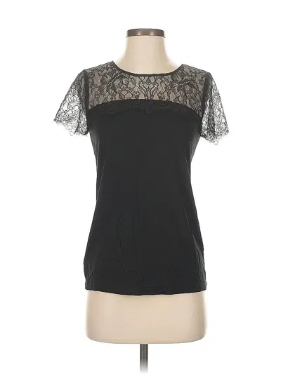 Pre-owned Ann Taylor Short Sleeve T-shirt In Black