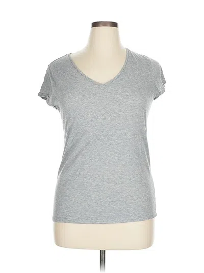 Pre-owned Ann Taylor Short Sleeve T-shirt In Gray