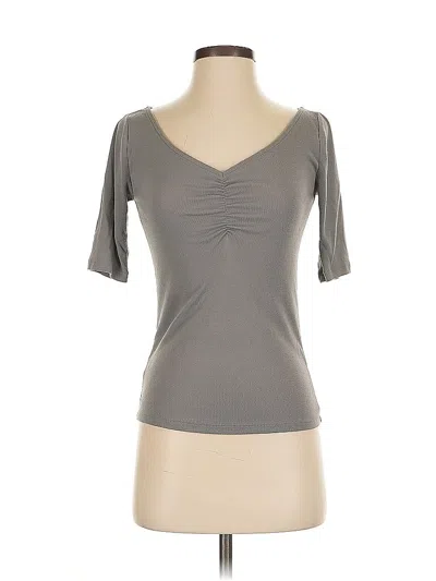 Pre-owned Ann Taylor Short Sleeve T-shirt In Gray