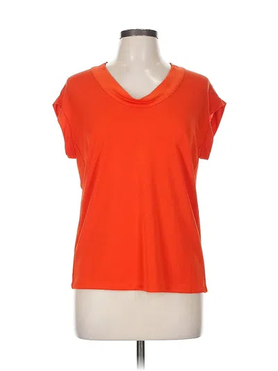 Pre-owned Ann Taylor Short Sleeve T-shirt In Orange