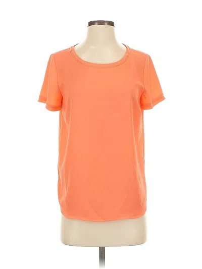 Pre-owned Ann Taylor Short Sleeve T-shirt In Orange
