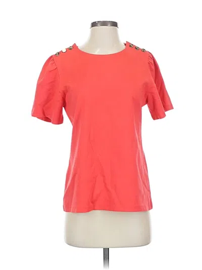 Pre-owned Ann Taylor Short Sleeve T-shirt In Orange